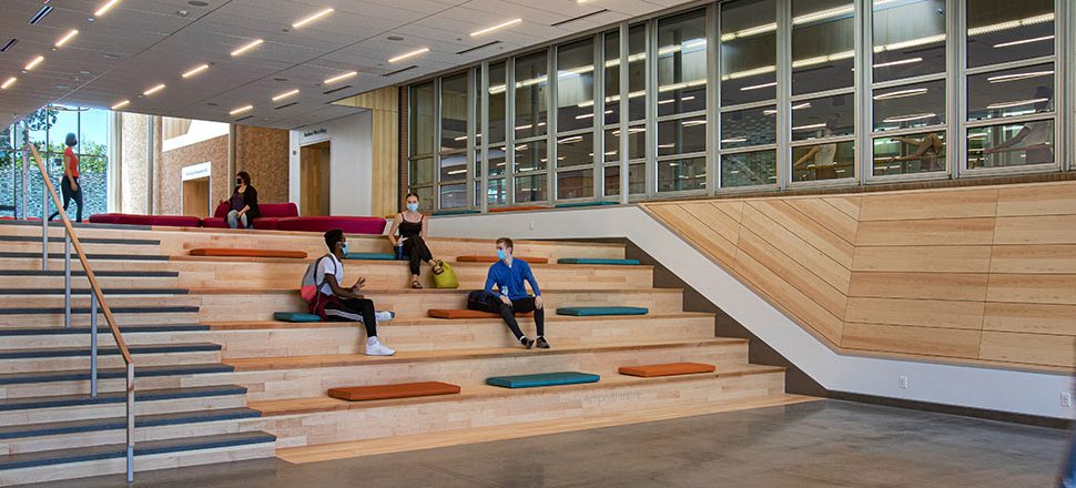 COCA Lobby with Students