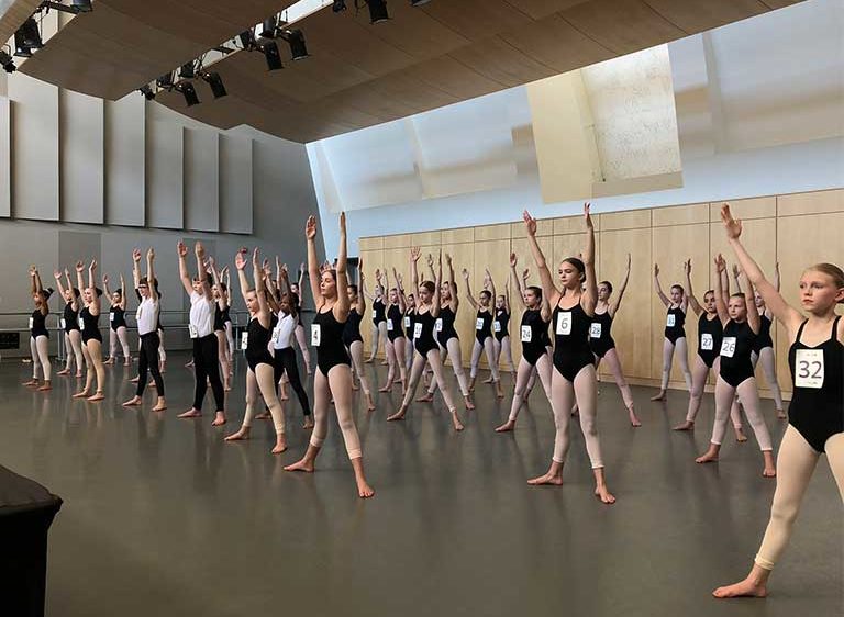 Dance Students in Audition