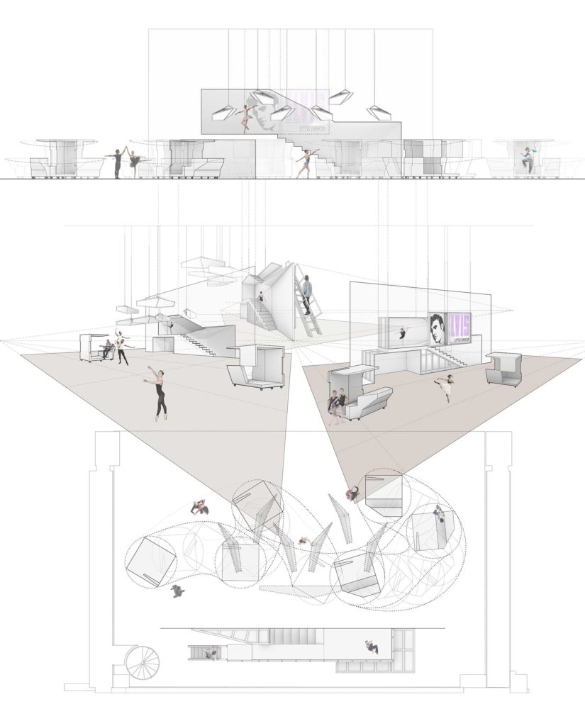 The Little Dancer Conceptual Drawing of Scenic Design