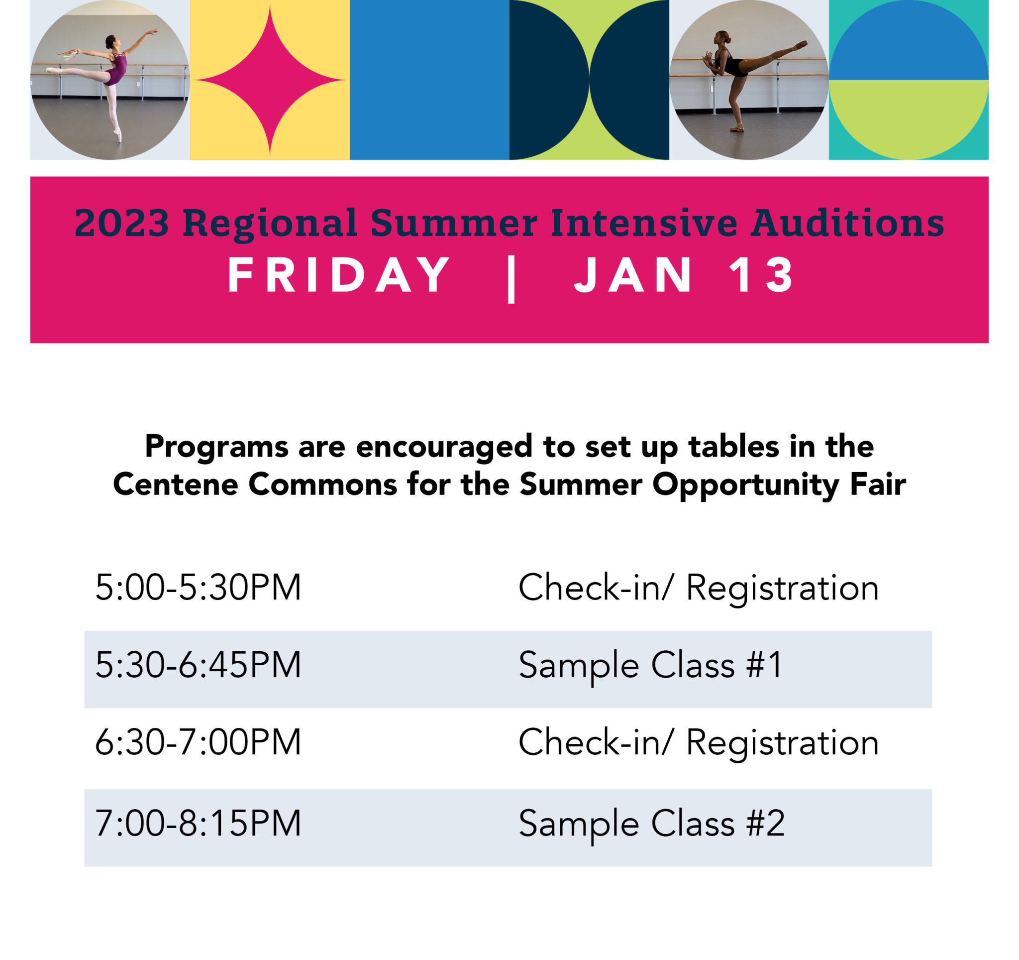 Regional Summer Intensive Auditions COCA Center of Creative Arts