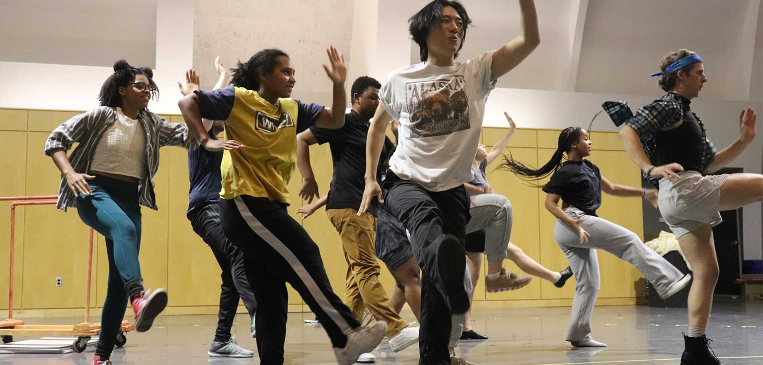 Pippin Rehearsal Dancers