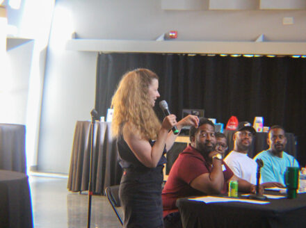 Shawna Flanigan at Parent Night