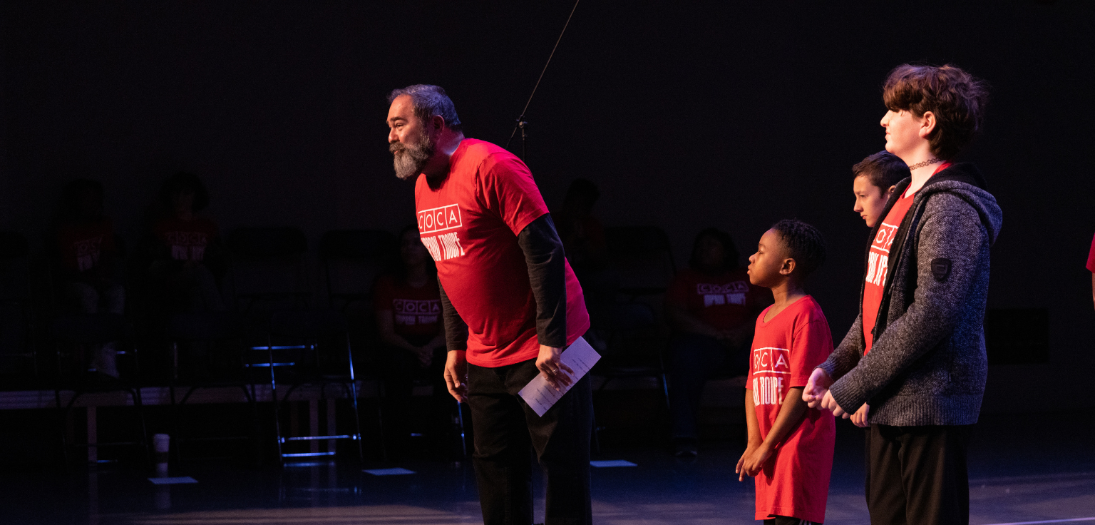 Ed Reggi and Performers at COCA Improv Troupe