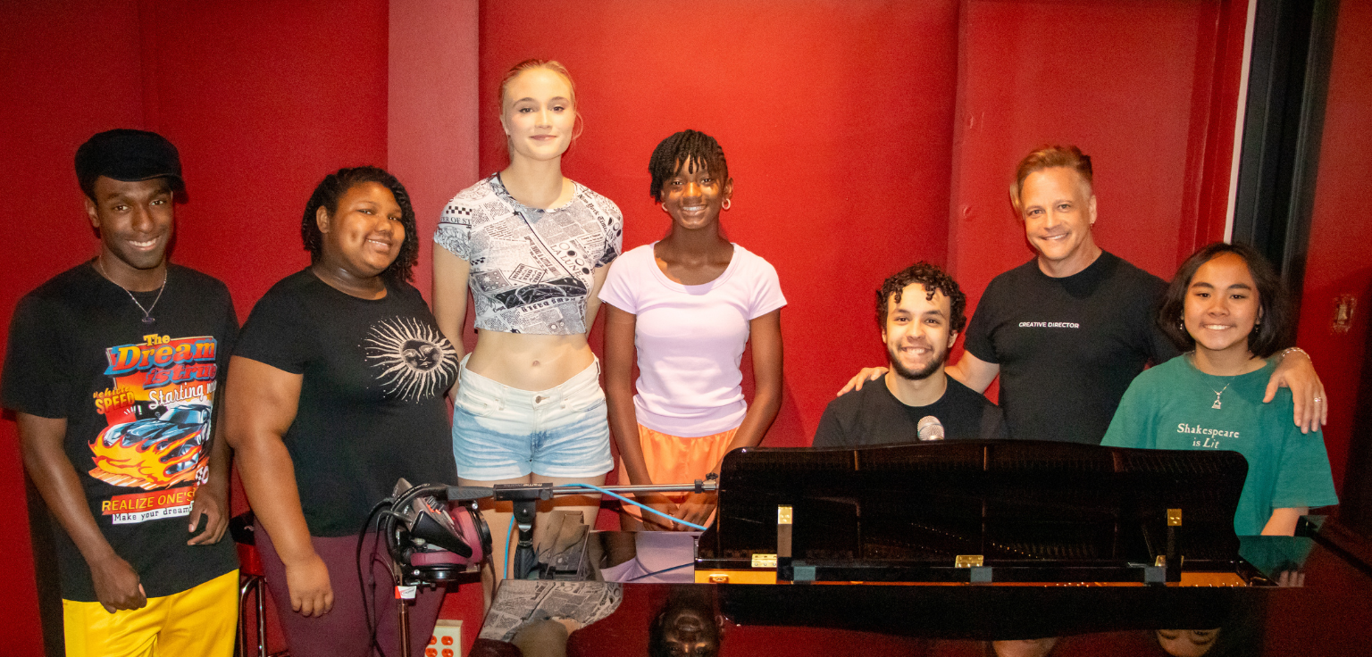 Michael Beatty with Students at Clayton Studios