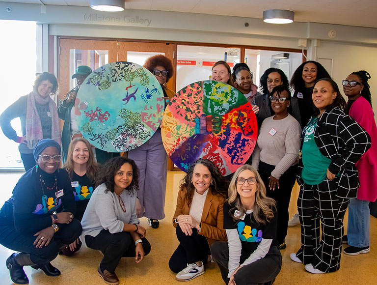 Leading Ladies participants showcasing their art