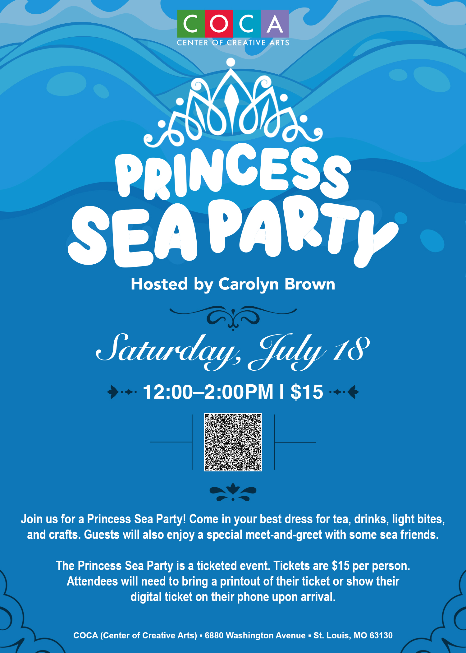 Princess Sea Party Invitation